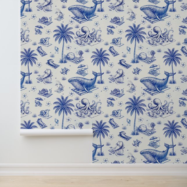 Papier Peint Tropical aloha print (Application)