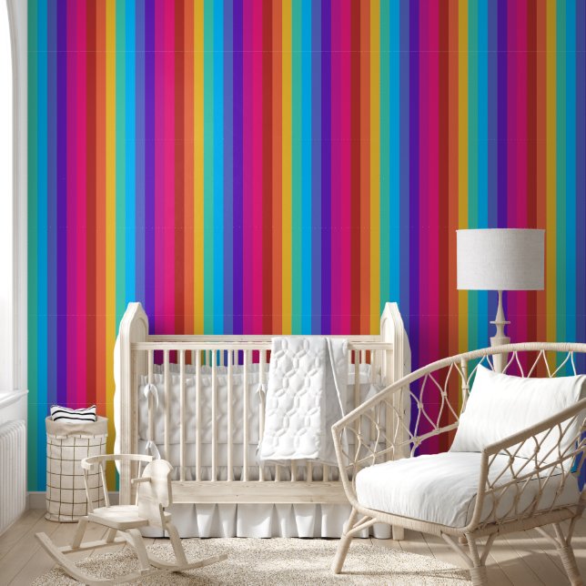 Papier Peint Tropical Candy Stripe PS verticale (Enfants)