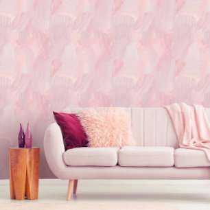 Papier Peint Trucs de pinceau Abstrait Rose