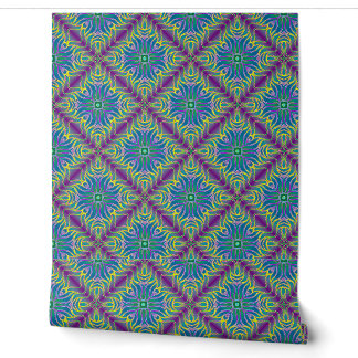 Papier Peint tuile ondulée multicolore