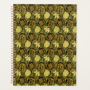 Papier peint Tulipe et Lys vert de William Morris