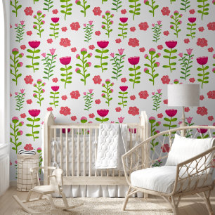 Papier Peint Tulipes florales douces