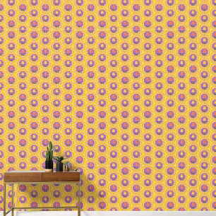 Papier Peint Tulipes printanières en cadres - Motif floral rétr