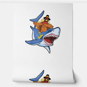 Papier Peint Turquie Dabbing Riding Requin Cool Thanksgiving Ca