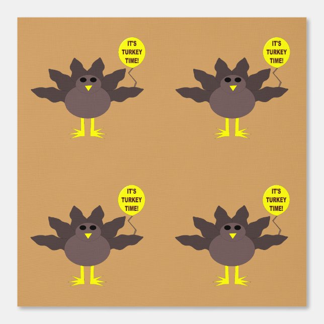 Papier Peint Turquie Heure Thanksgiving Motif (Recto)