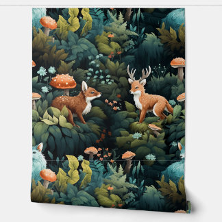 Papier Peint Twilight Forest Friends Botanical