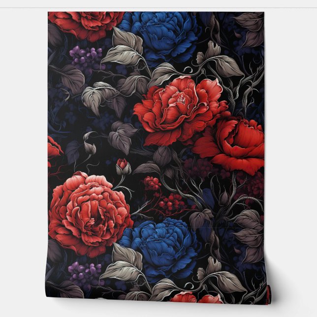 Papier Peint Twilight Thorns Botanical (Déroulement)