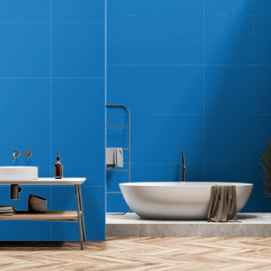 Papier Peint Un carré bleu encadré d'une bordure blanche,