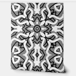 Papier Peint Un Vibrant blanc & noir "Ratti_Creative_Arts"