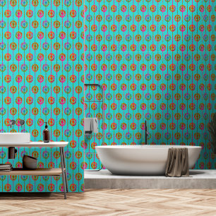 Papier Peint Une élégance cupide en turquoise