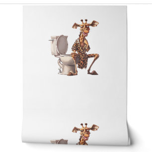 Papier Peint Une Mignonne Girafe En Pyjamas Assis Sur Des Toile
