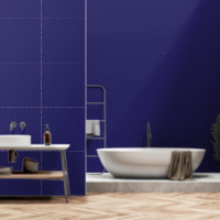 Une toile de fond bleue profonde accentuée par une