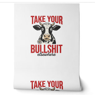 Papier Peint Vache drôle ailleurs conception de t-shirt vintage