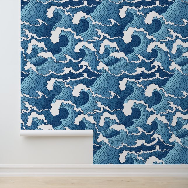 Papier Peint Vagues Abstraites (Application)