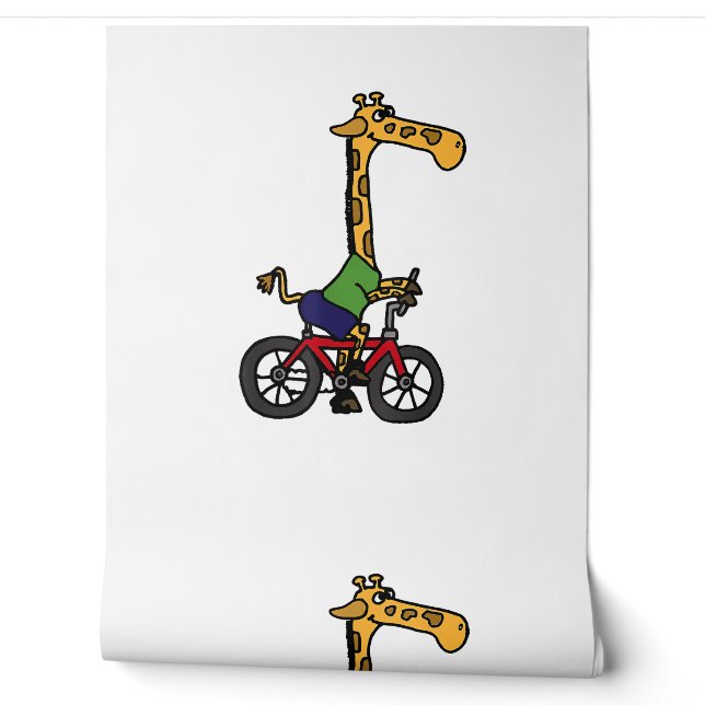 Papier Peint Vélo cool Giraffe équitation (Déroulement)