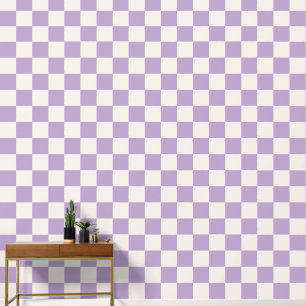 Papier Peint Vérification violet, Motif de tableau de contrôle