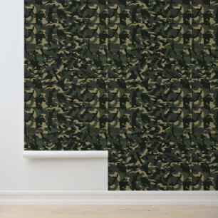 Papier Peint Vert camouflage militaire de l'armée