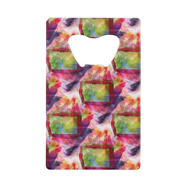 Papier peint vert et rouge abstrait (Devant)