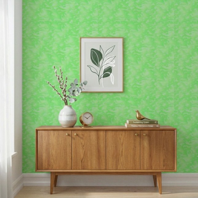 Papier Peint Vibrant Lime Green Abstract Camo Pattern Wallpaper (Créateur téléchargé)