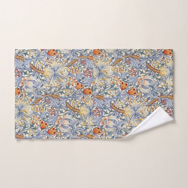 Papier peint victorien William Morris Gold Lily (Serviette à main)