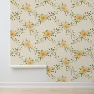 Papier Peint Vigne jaune Lilly