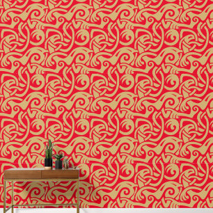 Papier Peint Viking Celtic Intertwining Motif animal