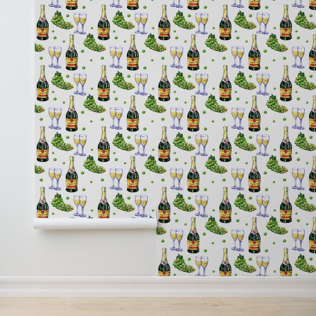 Papier Peint Vin cool carrelé Cave motif (Application)