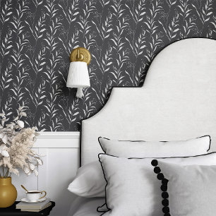 Papier Peint Vin minimaliste noir et blanc