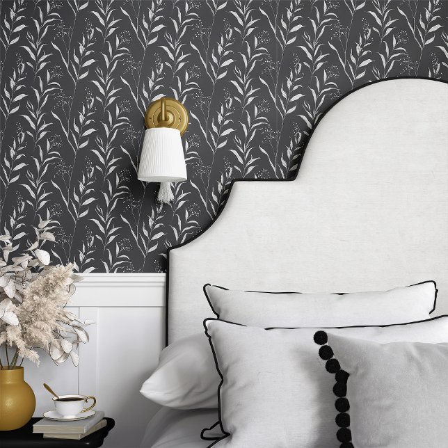 Papier Peint Vin minimaliste noir et blanc (Créateur téléchargé)