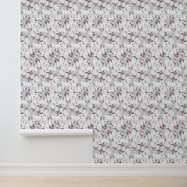 Papier peint vintage à fleurs (Application)