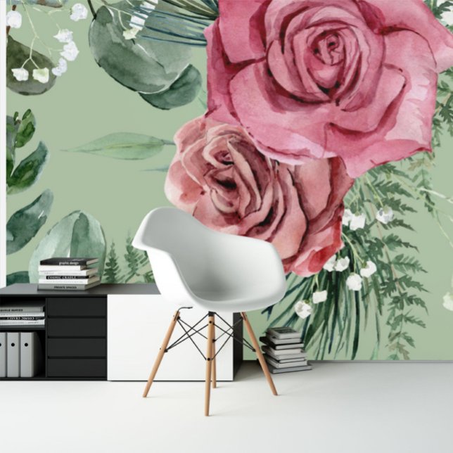 Papier Peint Vintage Blush peony floral whimsical (Créateur téléchargé)