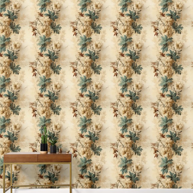 Papier Peint Vintage Floral (Couloir)