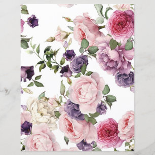 Papier peint vintage Floral Arts & Artisanat Papie