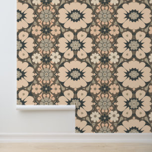 Papier Peint Vintage Floral Mandala Motif Design
