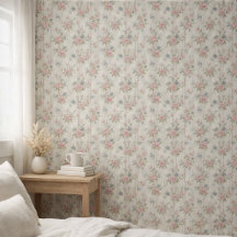 Vintage Rustique Shabby Chic Floral sur Bois Maiso