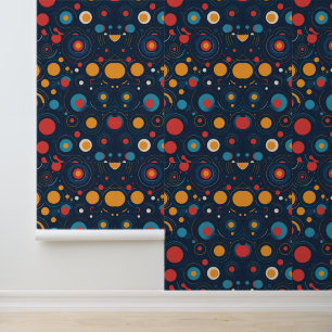 Papier Peint Vinyl cosmique - Art Motif de disques Retro