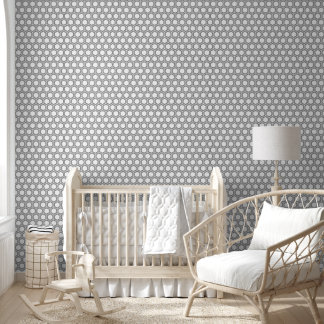 Papier Peint Vinyle lisse à motif hexagone de 2' x 12'