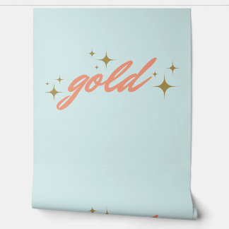 Papier Peint vinyle or