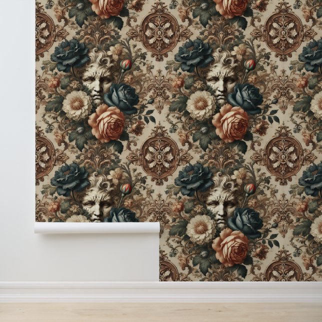 Papier Peint Visages de pierre et nuits fatiguées - gothique ba (Application)