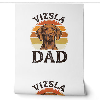 Papier Peint Vizsla Papa Gravure Vintage Dessin de Chien_1