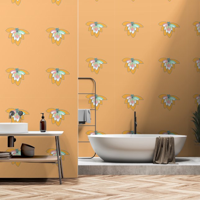 Papier Peint Vol Dk Peach (Salle de bain)