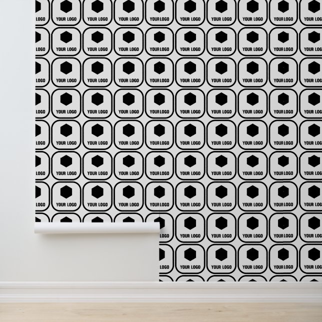 Papier Peint Votre Carré Logo Promotionnels Motif d'entreprise (Application)