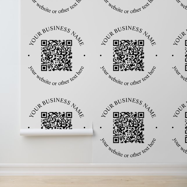 Papier Peint Votre code QR téléchargé plus texte circulaire mod (Application)