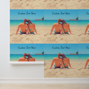 Papier Peint Votre photo et votre texte personnalisé Personnali