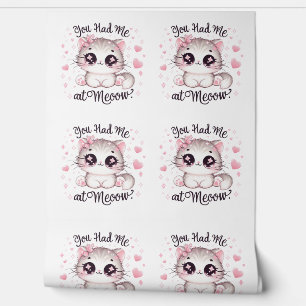 Papier Peint Vous m'aviez chez Meoow Kawaii Cat Cute Pastel Kit