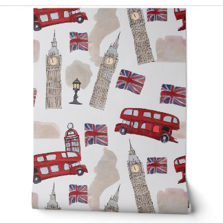 Papier Peint Watercolor de Londres