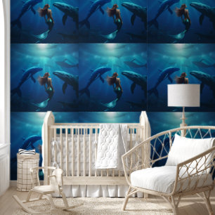 Papier Peint "Whale Song and Siren's Song : A Mermaid's Voyage,
