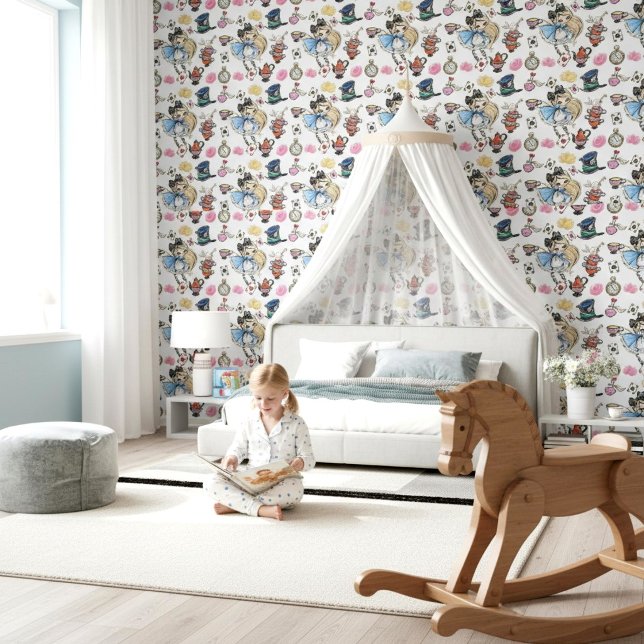 Papier Peint Whimsical Alice Teacup Sparkle Character Wallpaper (Créateur téléchargé)