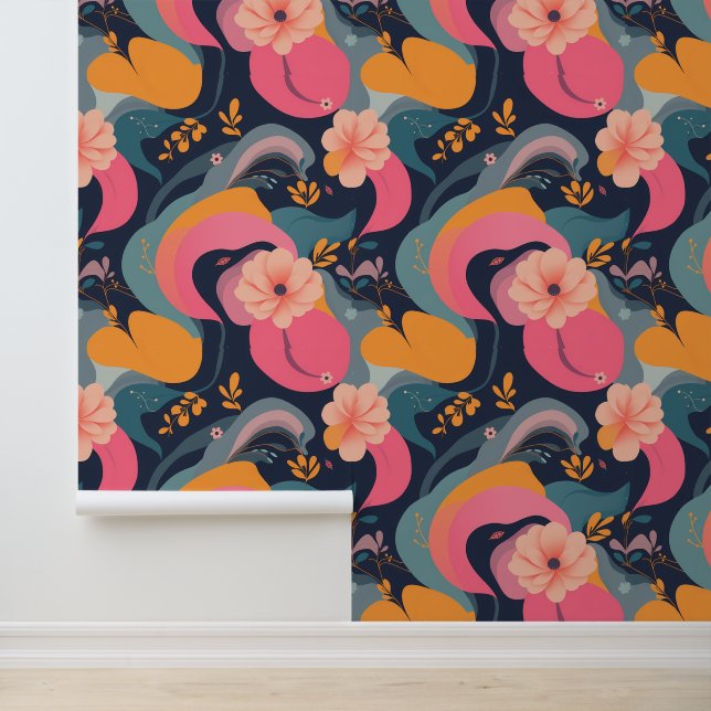 Papier Peint Whimsical Floral Imaginaire Dreamscape (Application)