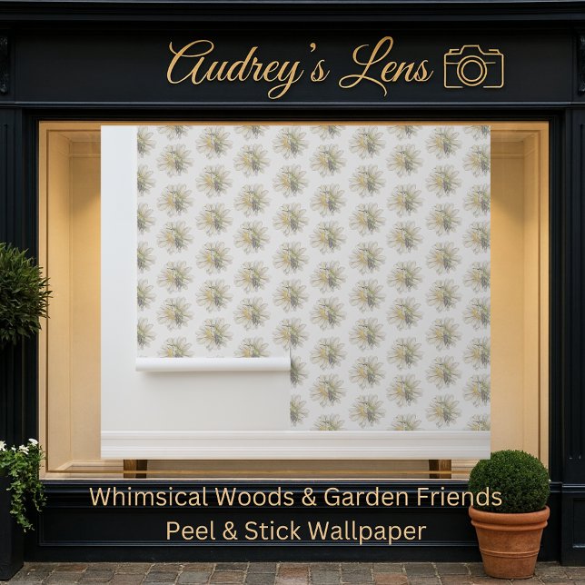 Papier Peint Whimsical Hummingbird & Spring Floral Nursery (Créateur téléchargé)